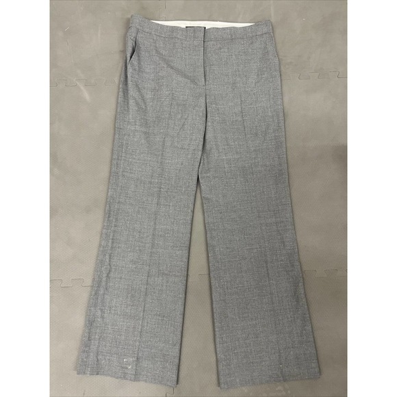 New BCBG Max Azria Womens 12 Med Heather Grey Carla Slim Flare Dress Trouser FS - Picture 1 of 12